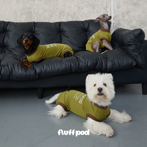 fluff pod抚拍狗狗无袖连体衣腊肠雪纳瑞中小型犬宠物护肚四脚衣