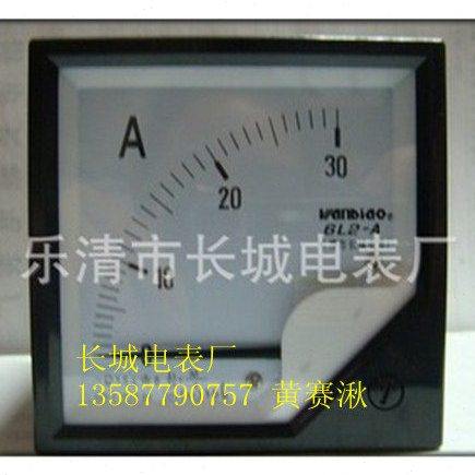 乐清市长城电表厂 6L2 30A 交流电流表 直通 直接式 80x80