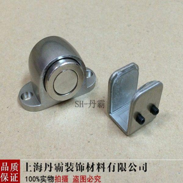 丹霸 304不锈钢玻璃门门吸 门顶玻璃门阻 玻璃门挡门吸 门碰地吸