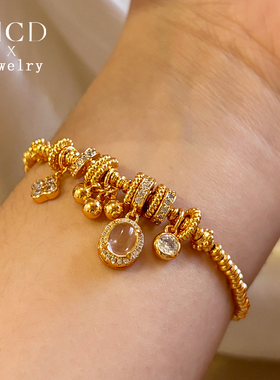 黄金店同款盘缠手链女