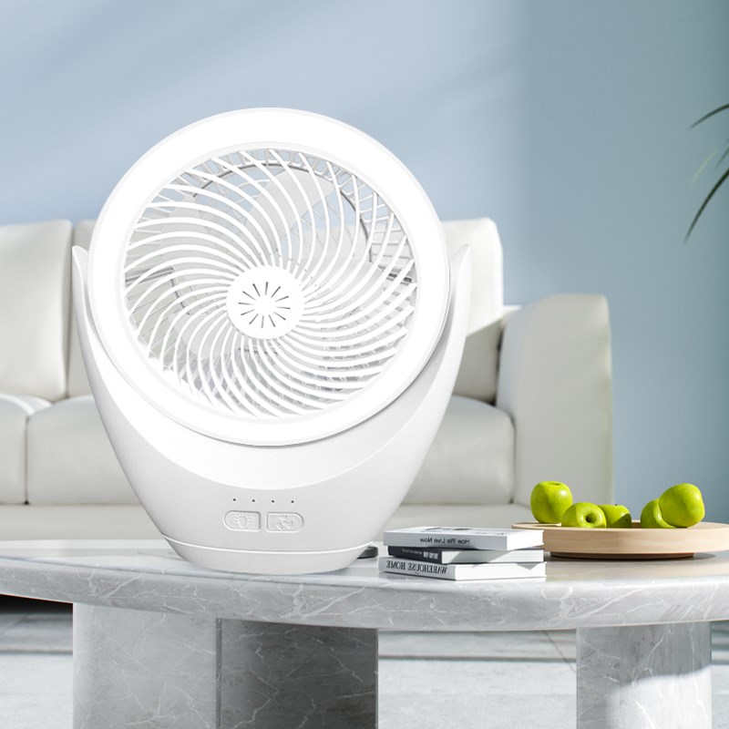 LED露营风扇灯户外多功能USB充电办公室宿舍风扇照明二合一吊扇灯