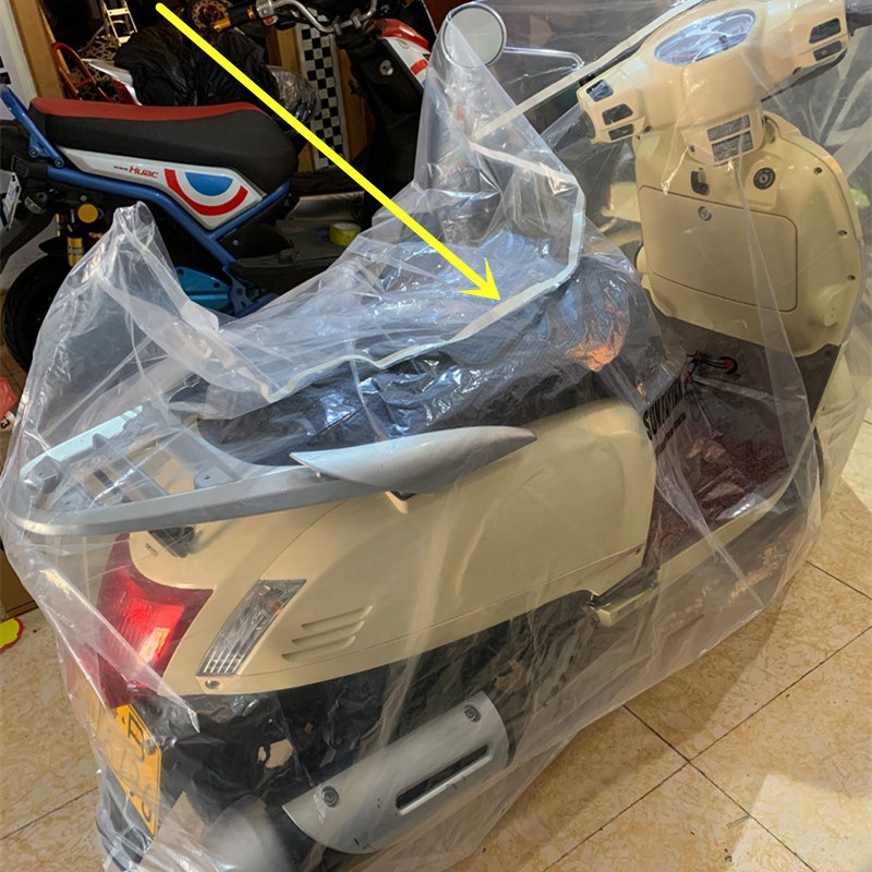 电车摩托车机车防尘防雨罩密封透明塑料套防尘袋收纳搁置车衣车罩