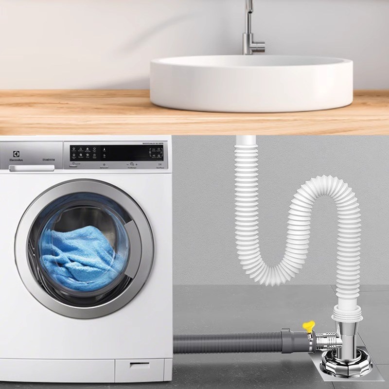 下水管三头通洗衣机地漏接头排水管三通分水器下水道分流器一分二