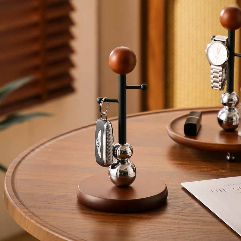 中古玄关钥匙收纳支架子香薰装饰品摆件入户门鞋柜家用桌面收纳盒