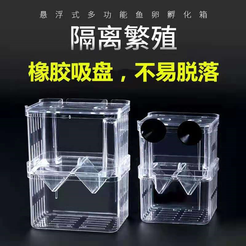 孔雀鱼繁殖盒热带鱼缸亚克力隔离盒特大号产卵产房幼小鱼苗孵化器