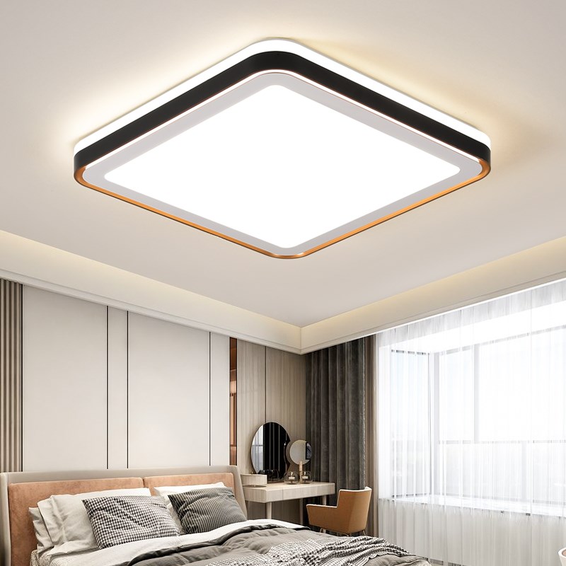 新款房间灯超亮主卧正方形现代简约2022新款led吸顶灯家用卧室灯
