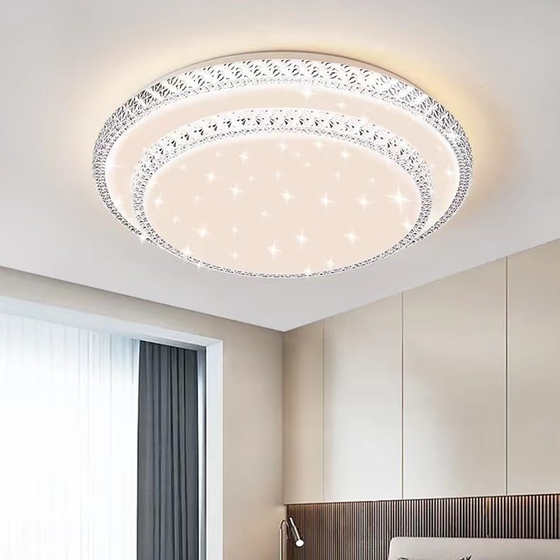 智能客厅卧室灯超薄新款网红led吸顶灯房间主卧灯饰现代简约灯具