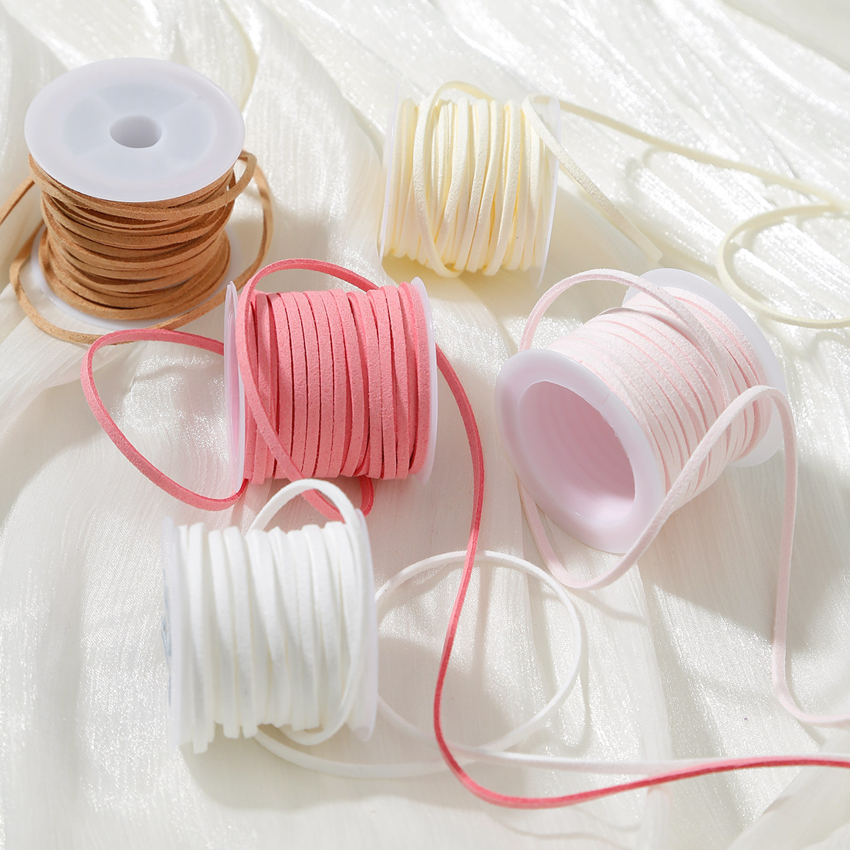 焙色新年鹿皮绳牛皮绳蛋糕绒皮绳手工diy韩国绒丝带花束装饰包装