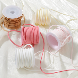 焙色新年鹿皮绳牛皮绳蛋糕绒皮绳手工diy韩国绒丝带花束装饰包装