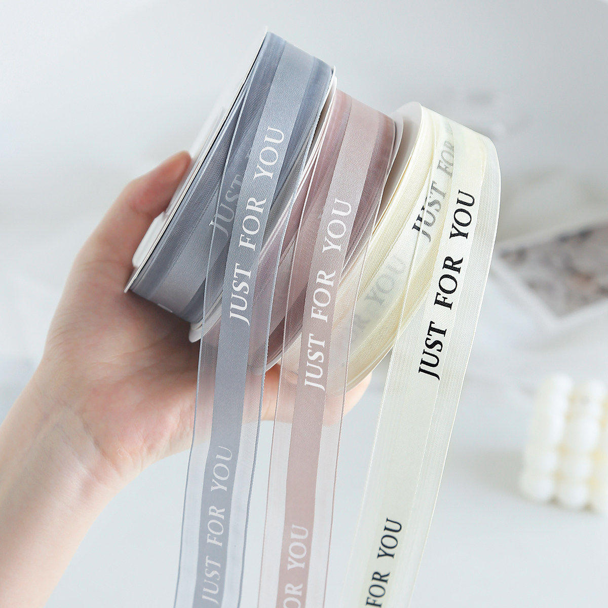 焙色英文雪纱带鲜花包装花束丝带花艺彩带蛋糕绑带装饰缎带蝴蝶结,居家布艺,丝带/绸带/布带,淘宝优惠券,粉丝福利购,淘宝优惠卷