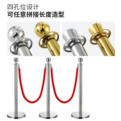 商城酒店排队一米线隔离柱警戒栏杆护栏婚宴迎宾柱礼宾干杆不锈钢