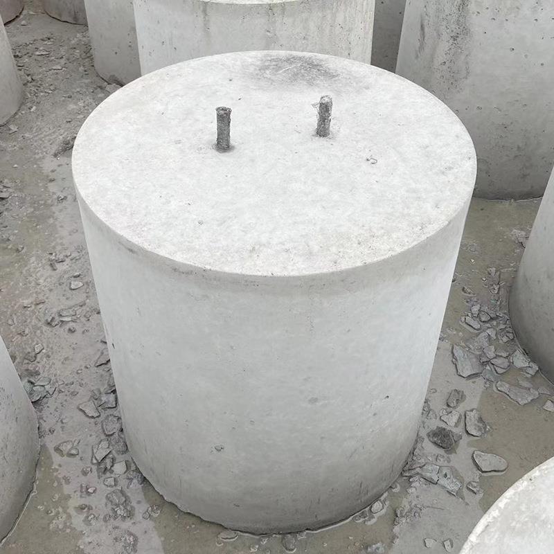 太阳能光伏墩预制实心圆形水泥墩屋顶基础配重块光伏混凝土底座厂