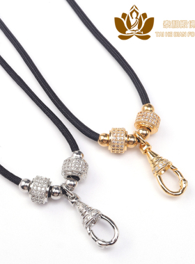 新款唐卡佛牌吊r坠绳脖子后可调节抽拉长短