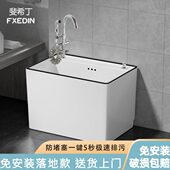 拖把池龙头一体家用阳台卫生间地拖盆陶瓷大号拖布池落地式 墩布池