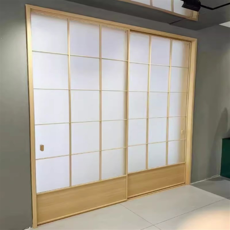 厦门厨房推拉门实木移门阳台客厅隔断卫生间玻璃门吊轨极窄边框
