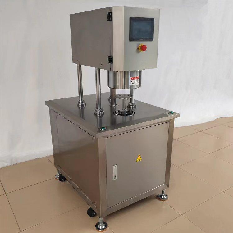 多功能小型真空封罐机 不锈钢气动封盖机 电动易拉罐封口机