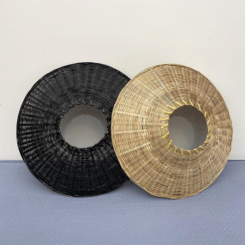 竹编古风武侠斗笠帽古风拍摄道具圆形帽可做舞蹈表演道具精品手工