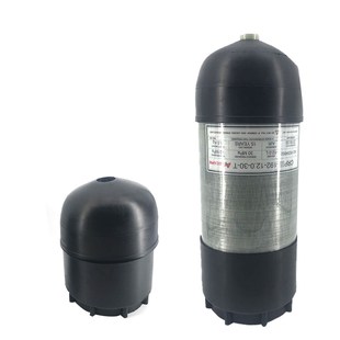 碳纤维气瓶保护套3L高压q气罐防撞9L皮碗橡胶潜水6.8L气瓶套保护