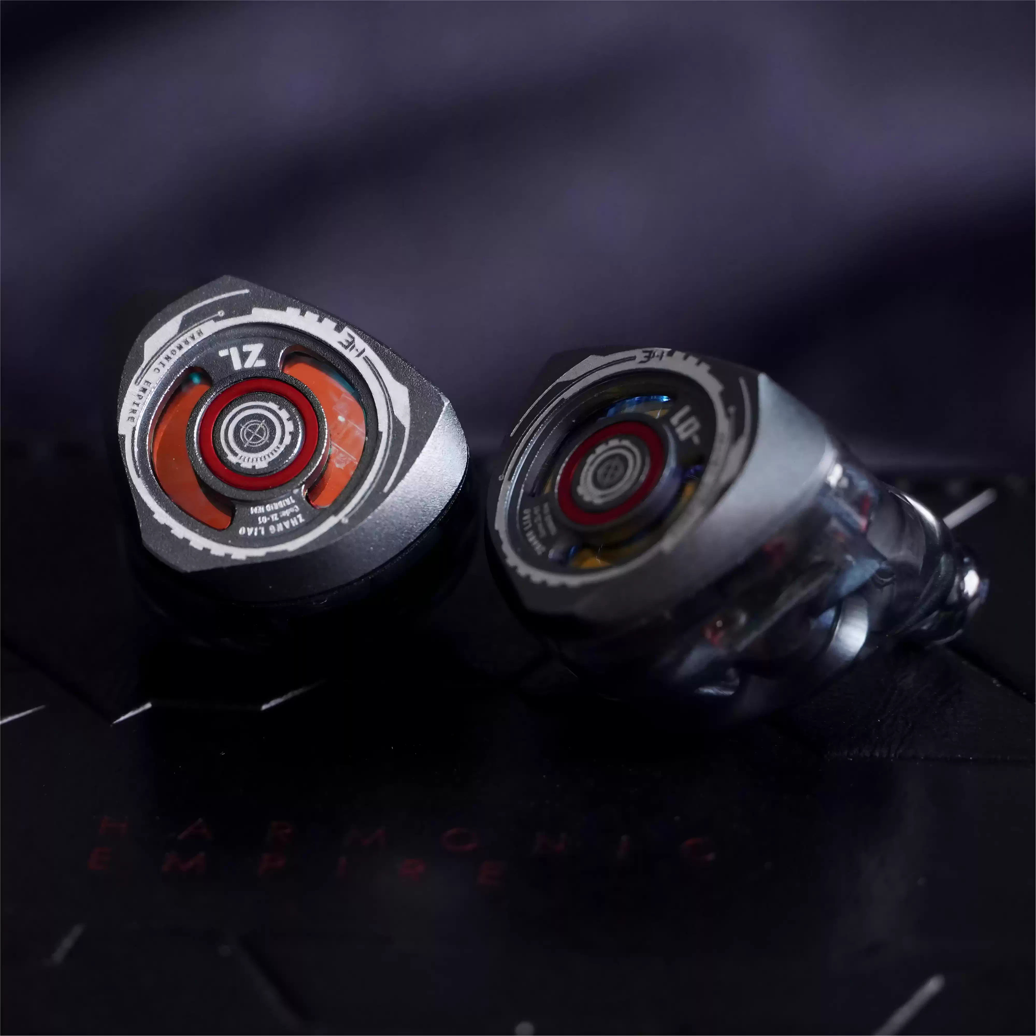 唐族HE张辽一圈两铁一平板三混合单元3.5/4.4 HIFI入耳式有线耳机