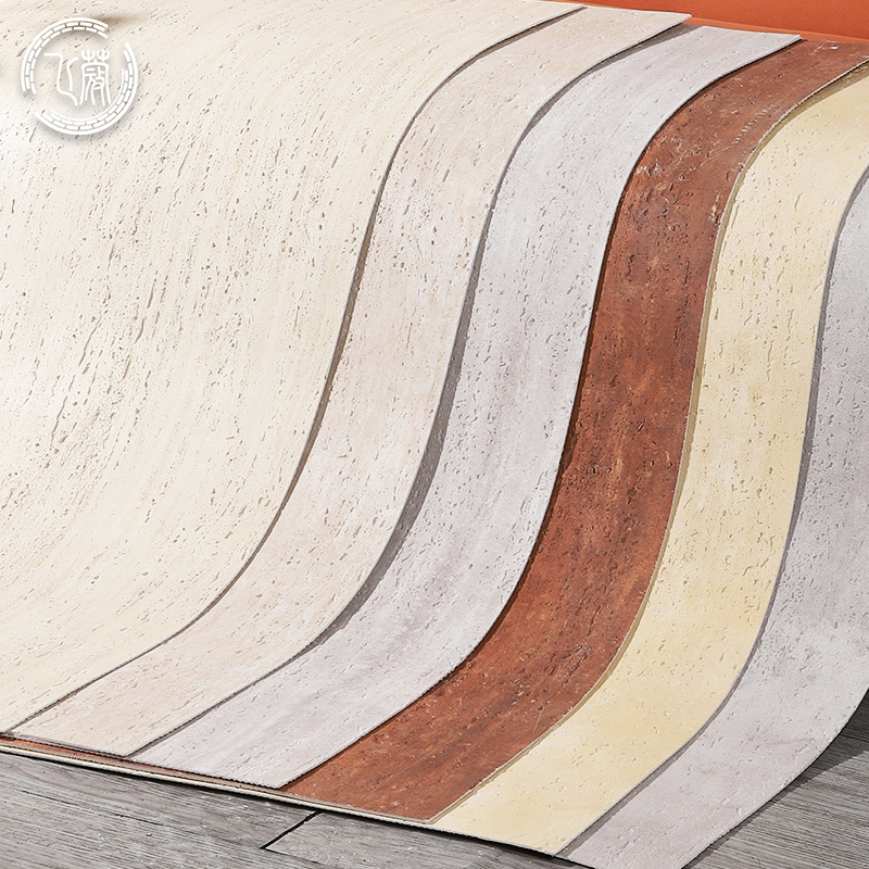 3D打印软瓷大板o英安岩板岩洞石星月石页岩文化石柔石材