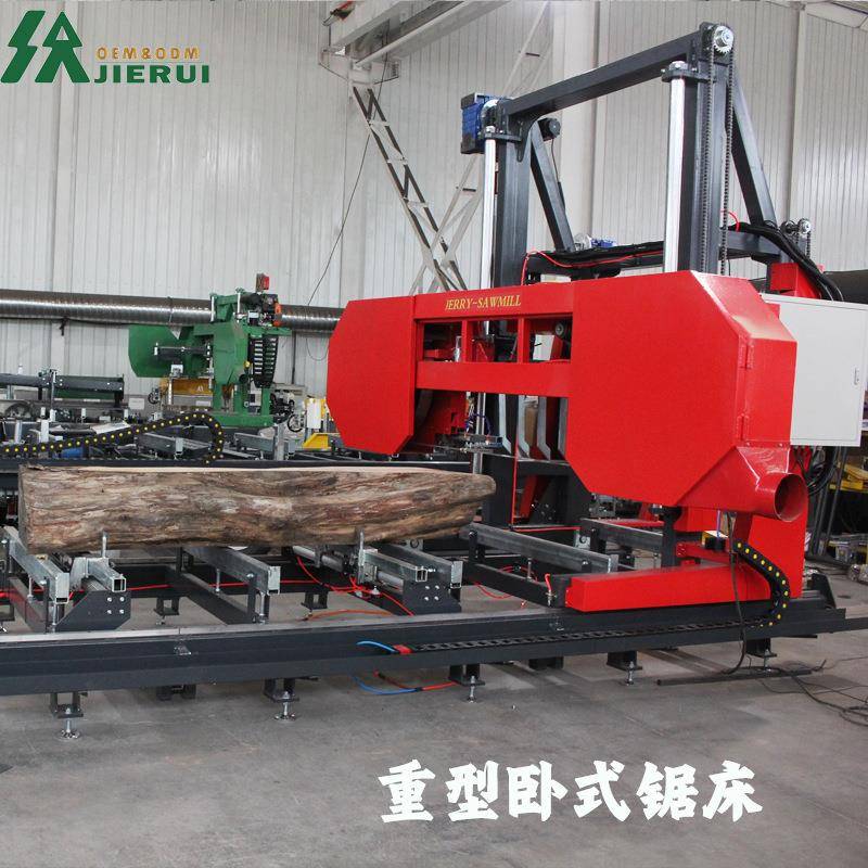 大型卧式龙门锯床全自动锯木机价格电力自动带锯锯板机柴油锯木机