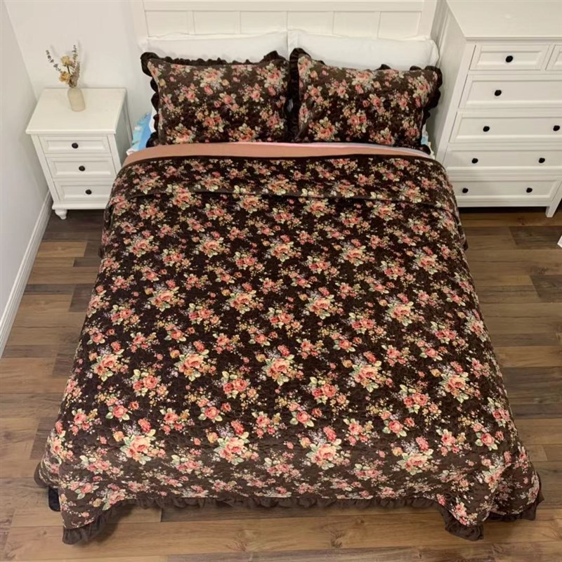 韩式短毛绒云丝绒印花水洗保暖C绒毯床单毛绒 床单床盖绒冬季