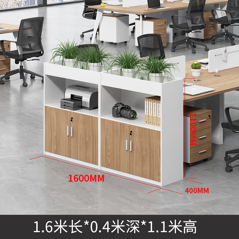 花槽柜隔断柜h绿植柜花草柜子办公室屏风隔断矮柜花架置物架隔断