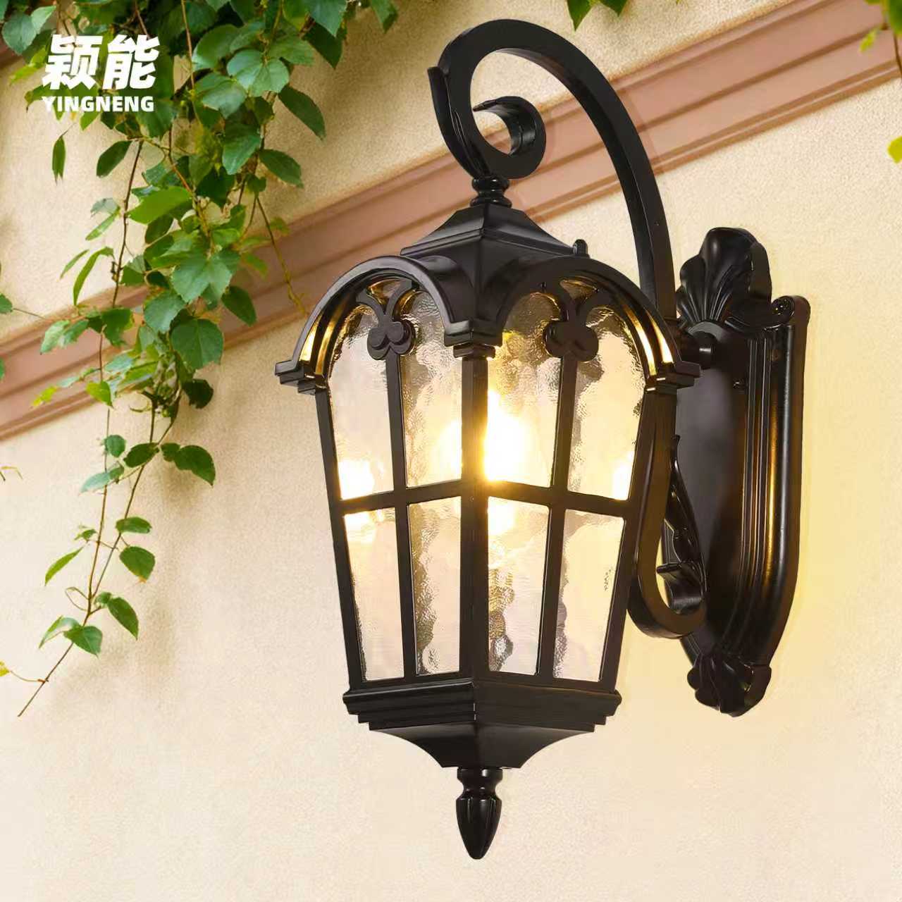 太阳能防水美式庭院户外壁灯