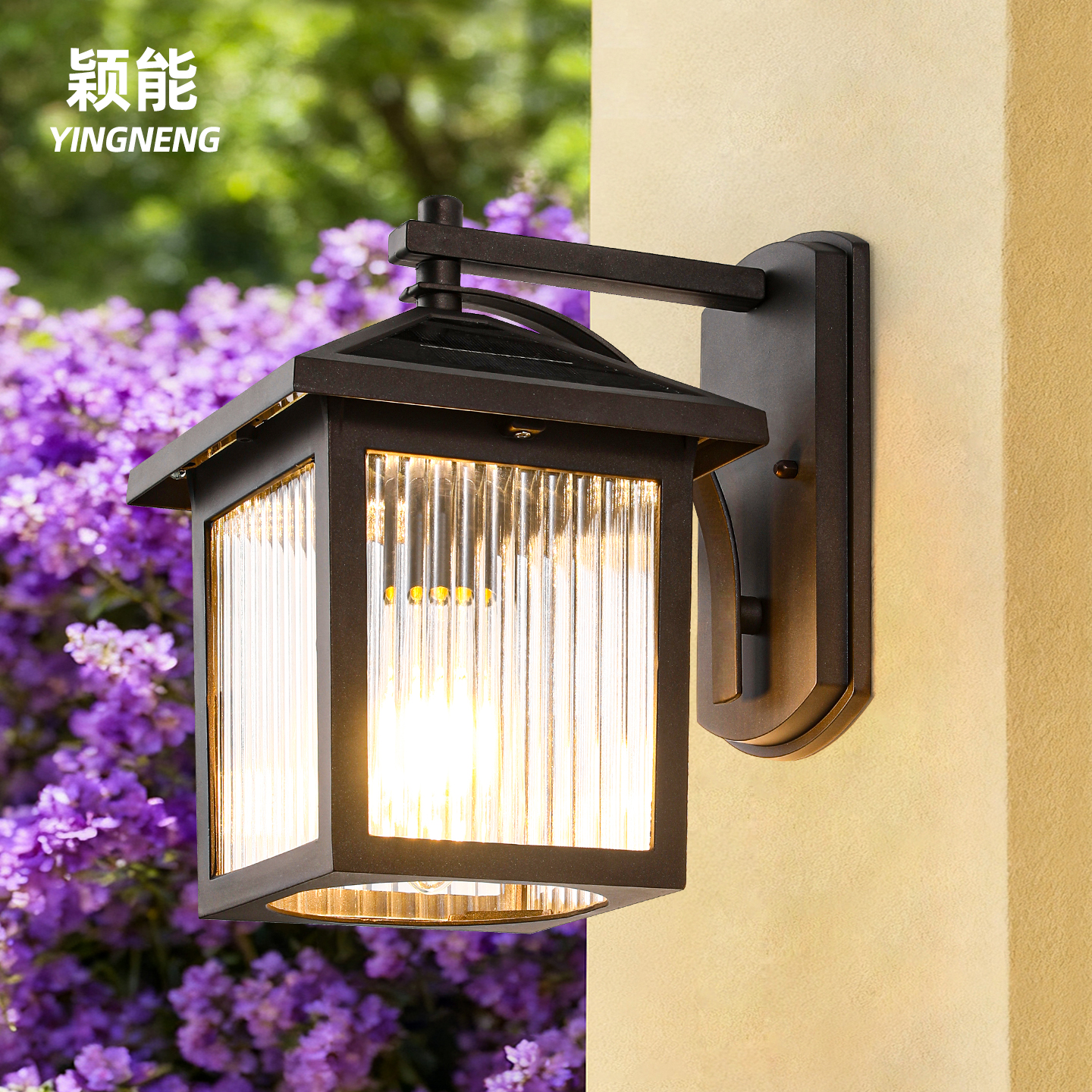 太阳能户外灯复古庭院灯别墅壁灯