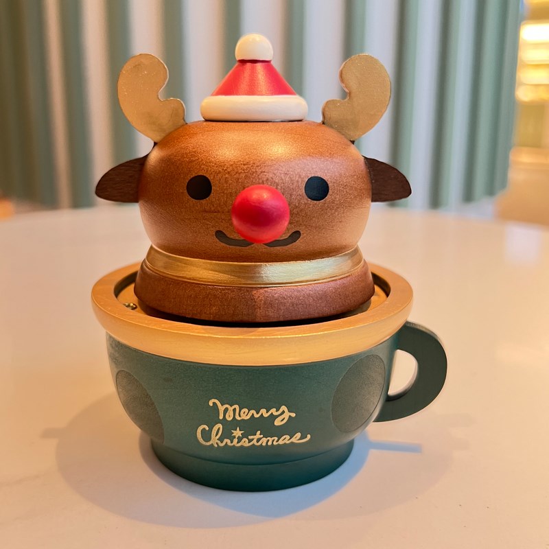 台湾音乐盒八音盒大猩猩单杠圣诞节有趣生日礼P物森活木质创意情