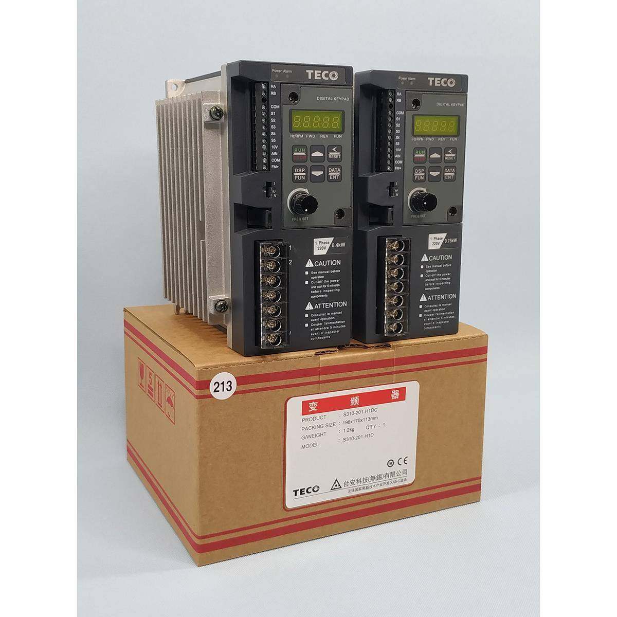 东元变频器S310-2P5/201/202-H1BCDC 0.4/0.75/1.5KW台安调速TECO