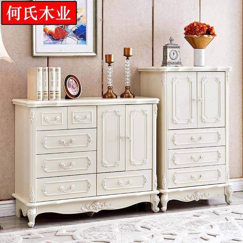 欧式斗柜主卧室收纳柜实木抽屉客厅收纳柜法式床尾柜五斗橱六斗柜