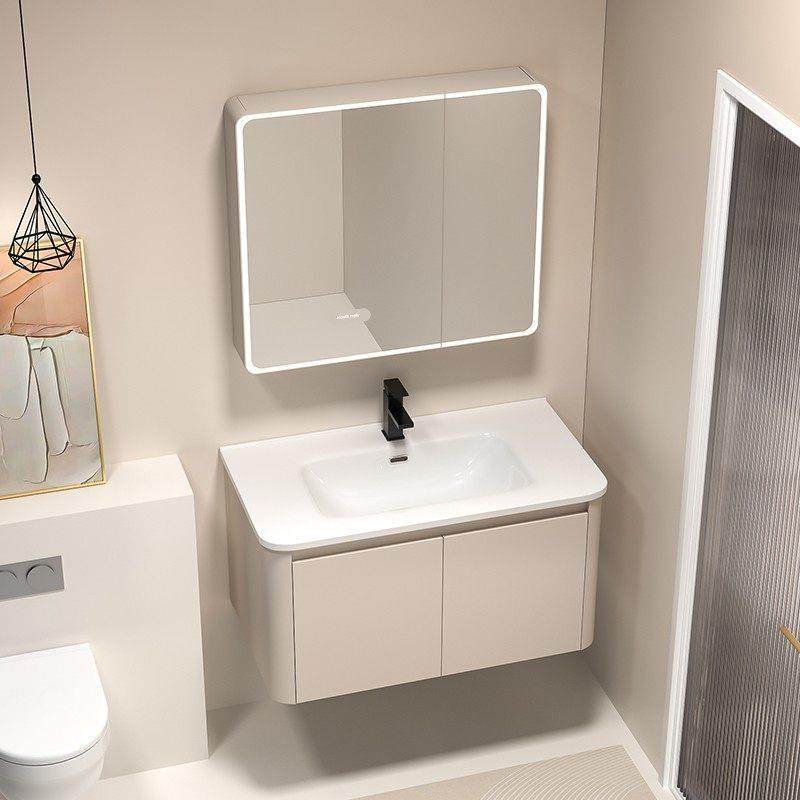 加厚蜂窝铝合金浴室柜组合一体陶瓷洗手盆卫生间洗脸盆柜洗漱台盆