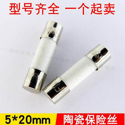 5*20mm陶瓷保险丝管 10A F10AL250V 保险丝 5×20陶瓷熔断器 防爆