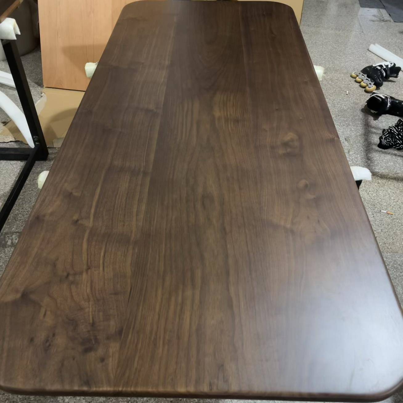 樱桃黑胡桃木桌面木板台面板定制樱桃木书桌吧台板实木桌面板定制