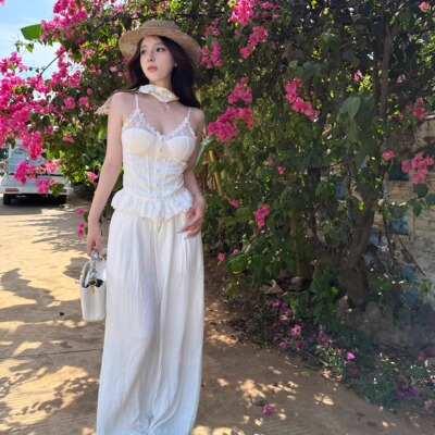 Layyyy浪漫巴黎夏日亚麻女裤轻薄