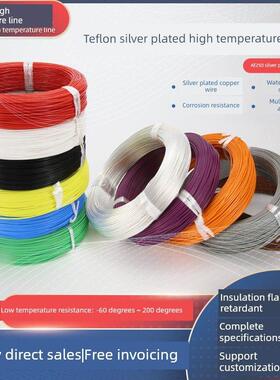 AF250铁氟龙镀银线 耐高温电线FF46-2航空导线0.3 0.5 0.75 1平方