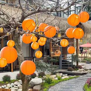 户外彩色防水防晒布灯笼 新年室外布景装饰绸布灯笼 防雨彩色灯罩