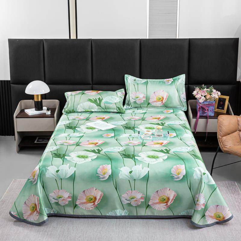 2025新款夏季凉席三件套实物更立体5D立体数码印花凉感丝冰丝席,床上用品,冰丝席,淘宝优惠券,粉丝福利购,淘宝优惠卷