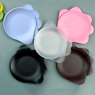 一次性盘子塑料生日蛋糕盘家用甜品盘可爱彩色水果盘小盘圆形盘