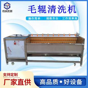 莲藕去泥清洗机魔芋洋芋去泥去皮清洗设备根茎农产品毛辊清洗机