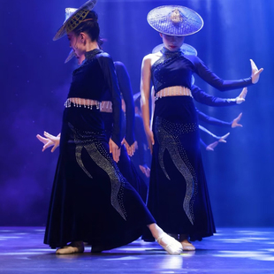 儿童陶醉了演出服傣族舞蹈服女童花腰姑娘古典舞民族风舞蹈练功服