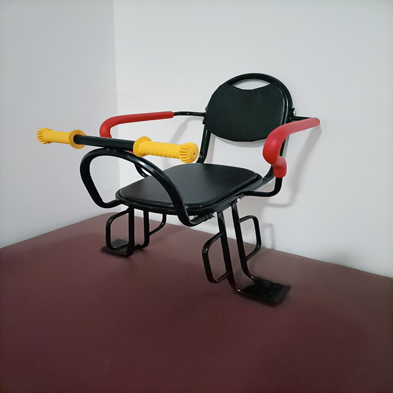 电动车儿童座椅后置围栏两侧升级扶手有脚蹬小孩学生安全座椅