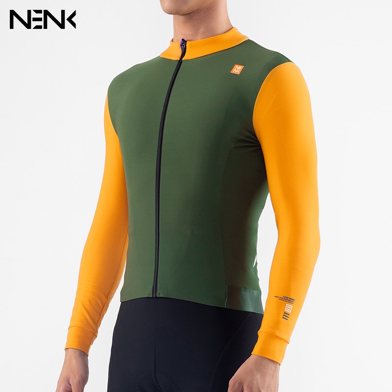 NENK骑行服秋冬防风保暖抓绒上衣外套马甲春夏季长袖短袖骑行服男