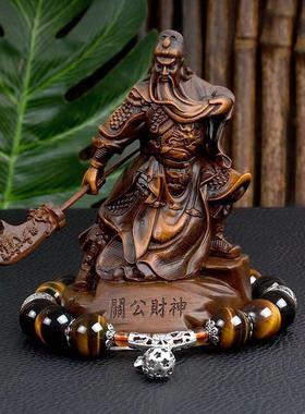 汽车摆件关公平安香车载大号关羽关二爷武财神霸气车内车里饰品