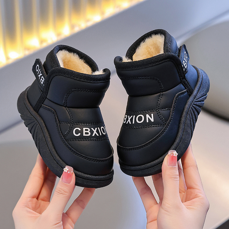专贝儿童雪地靴男女童防滑加绒鞋