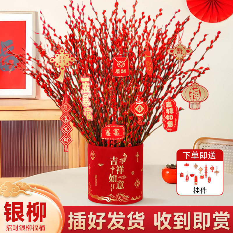 银柳真花鲜枝干花花束客厅摆件年宵花超长花期红柳枝条花卉绿植物,鲜花速递/花卉仿真/绿植园艺,时令草本花卉,淘宝优惠券,粉丝福利购,淘宝优惠卷