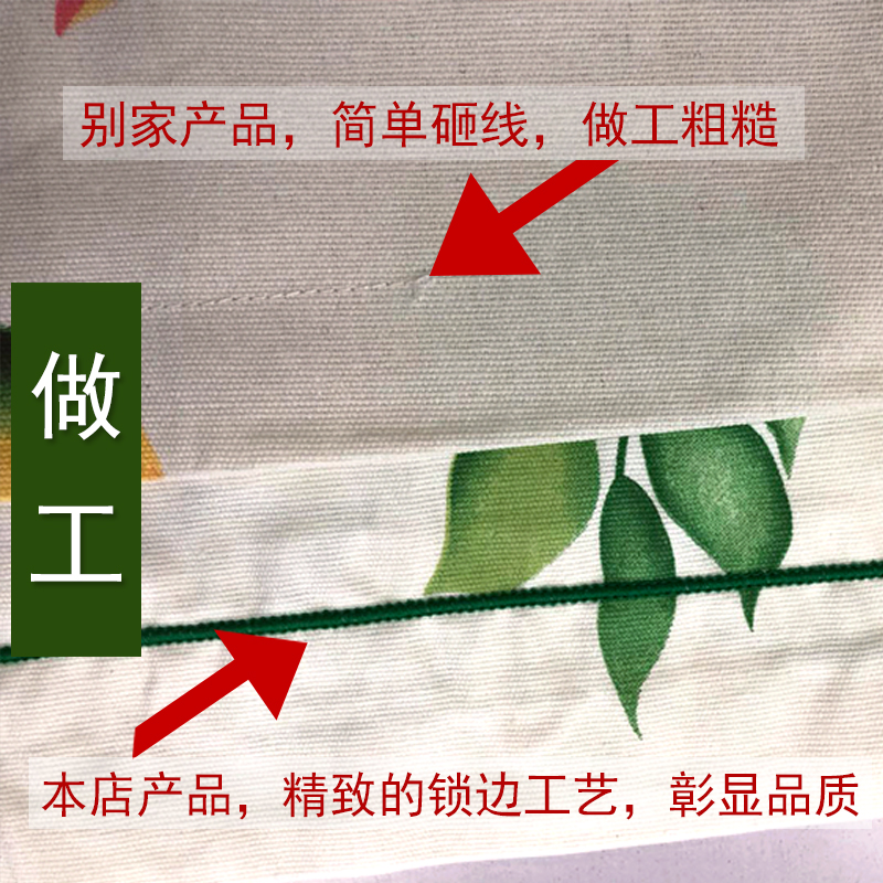 老粗布枕套一对夏季粗布亚麻枕皮加厚枕芯套简约4874cm
