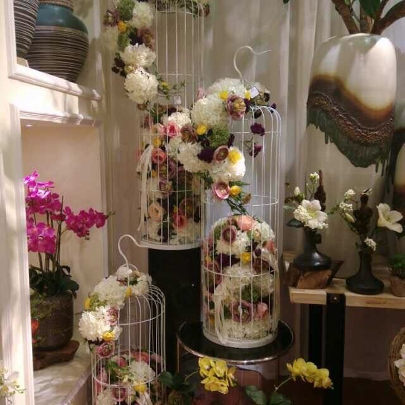 欧式铁艺鸟笼 复古落地大号笼子/仿古鸟巢用具//装饰品摆件 特价