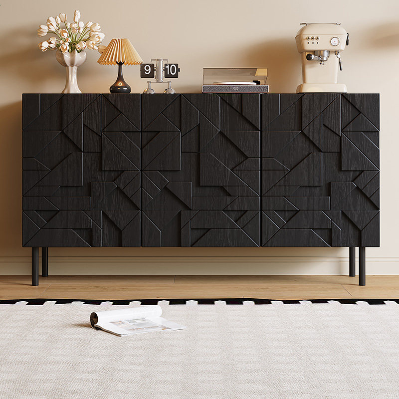 北欧实木餐边柜复古家用玄关柜客厅入户装饰柜小众轻奢侘寂储物柜,住宅家具,餐边柜,淘宝优惠券,粉丝福利购,淘宝优惠卷